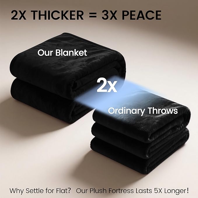 gogobunny Waterproof Bed Blanket, Reversible Sherpa Fleece Throw Blanket for Dog Puppy Cat, Furniture Cover Protects Bed Couch Sofa from Liquid Pee and Pet Fur (Black, 90x108 inches)