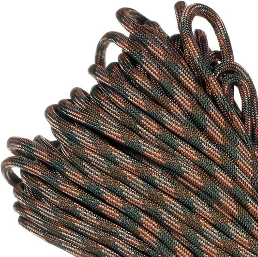 Paracord Planet Genuine Type III 550lb Paracord – Nylon Cord in Solid, Multi, and Reflective Colors – 25+ Colors and Length Options of 10', 25', 50', and 100'