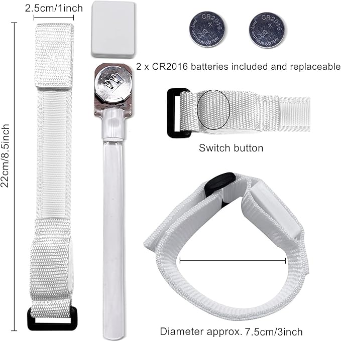 M.best 32pcs LED Light Up Bracelets Glow Flashing Wristbands Glow in The Dark Party Supplies for Wedding, Raves, Concert, Camping,Sporting Events, Party