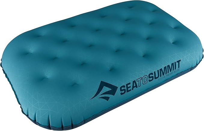 Sea to Summit Aeros Ultralight Inflatable Camping and Travel Pillow, Deluxe (22 x 14), Aqua