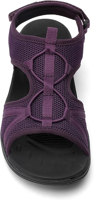 UBFEN Womens Hiking Sandals Comfortable Walking Sandals Summer Sport Breathable Arch Support