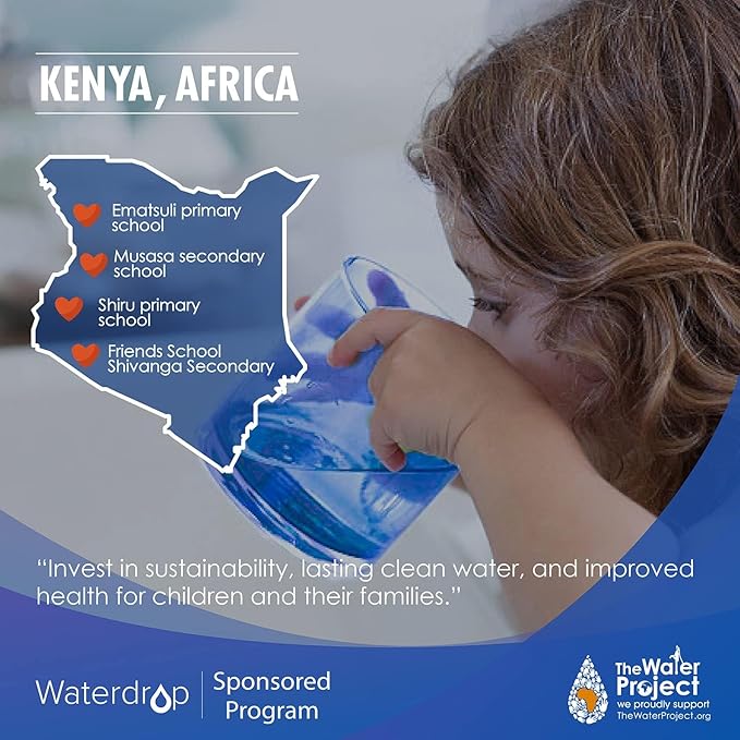 Waterdrop Water Filter Stainless Steel Stand, with Rubberized Non-Skid Feet, Replacement for Berkey® Water Filter System, King Tank Gravity-fed Water Filter System