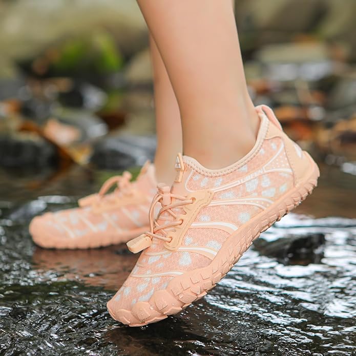 UBFEN Water Shoes for Kids Boys Girls Aqua Socks Barefoot Beach Sports Swim Pool Quick Dry Lightweight Toddler Little Big Kid