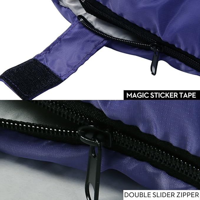 Sleeping Bag,3-4 Seasons Warm Cold Weather Lightweight, Portable, Waterproof Compression Sack Adults & Kids - Indoor & Outdoor Activities: Traveling, Camping, Backpacking, Hiking