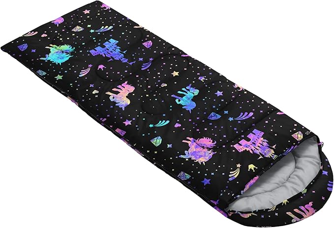 QOOMO Camping Sleeping Bags,3 Season Warm & Cool Weather,Lightweight,Waterproof Sleeping Bags for Adults & Kids,Traveling,and Outdoors,Camping Gear Equipment