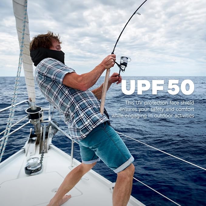 Fuinloth Balaclava Ski Mask, Motorcycle UV Protector Scarf, Summer Cooling Neck Gaiter for Men/Women