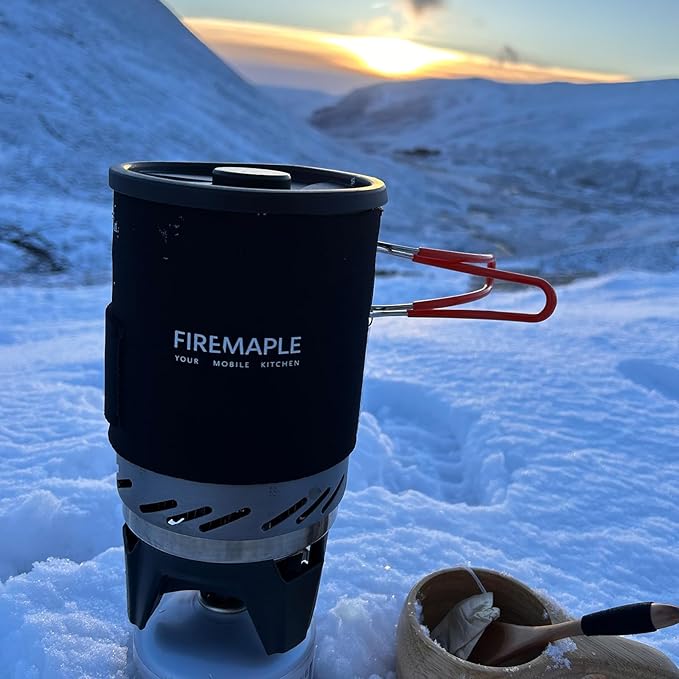 Fire-Maple "Fixed Star 1" Backpacking and Camping Stove System | Outdoor Propane Cooking Gear | Portable Pot/Jet Burner Set | Ideal for Hiking, Trekking, Fishing, Hunting Trips and Emergency Use