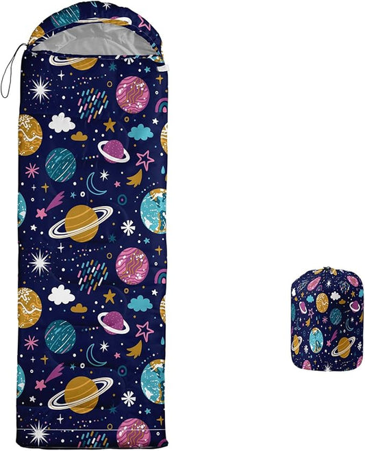 Print sleeping bag,sleeping bags,Outdoor Camping Sleeping Bag，Suitable For Children Boys And Girls Portable,Waterproof,Compact And Lightweight,Great For Outdoor Camping,Backpacking And Hiking