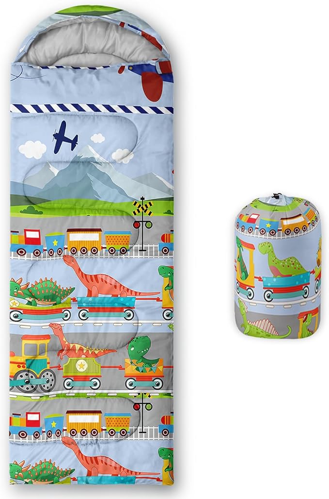 QOOMO Camping Sleeping Bags,3 Season Warm & Cool Weather,Lightweight,Waterproof Sleeping Bags for Adults & Kids,Traveling,and Outdoors,Camping Gear Equipment