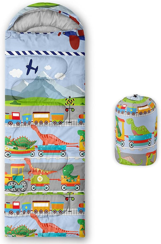 QOOMO Camping Sleeping Bags,3 Season Warm & Cool Weather,Lightweight,Waterproof Sleeping Bags for Adults & Kids,Traveling,and Outdoors,Camping Gear Equipment