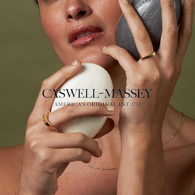 Caswell-Massey Marem Natural Bar Soap for Women, Moisturizing Body Soap Bar for All Skin Types, Made with Essential Oils & Plant-Based Formula for Soft Skin, 3.5 oz