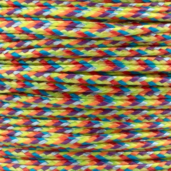 Paracord Planet Micro Paracord – Thin Braided Cord for Crafting, Fishing, and DIY Projects in 125 ft Spools – Trippin