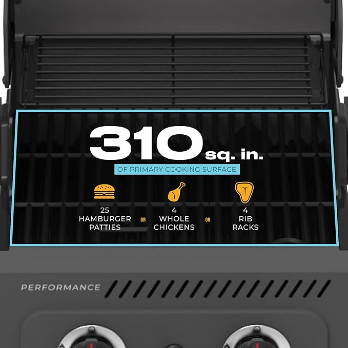 Charbroil Performance Series 2-Burner Gas Grill Cabinet, Stainless Steel - 463638125