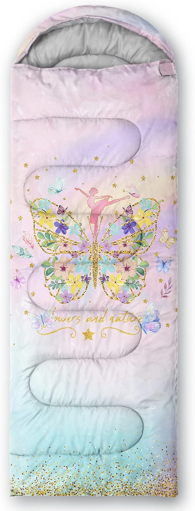 BSNTHO Camping Sleeping Bags,3 Season Warm & Cool Weather,Lightweight,Waterproof Sleeping Bags for Adults & Kids,Traveling,and Outdoors,Camping Gear Equipment