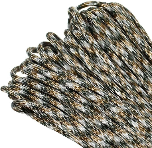Paracord Planet Genuine Type III 550lb Paracord – Nylon Cord in Solid, Multi, and Reflective Colors – 25+ Colors and Length Options of 10', 25', 50', and 100'