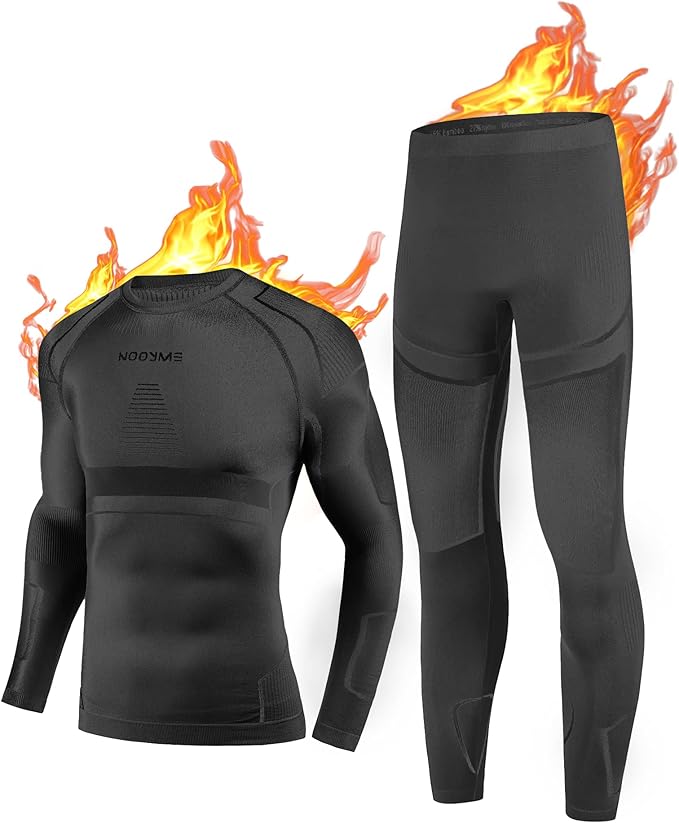NOOYME Thermal Underwear Long Johns for Men - Long Underwear Base Layer for Cold Weather