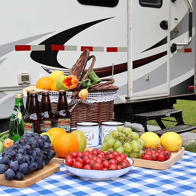 Picnic Table Cover with Bench Covers, Wind Resistance, Water and Oil Proof, Strong Resistance to Fading, for Outdoor and Camping, 72"x 28" Table, 3 Pieces Set, Come with Reusable Plastic Bag