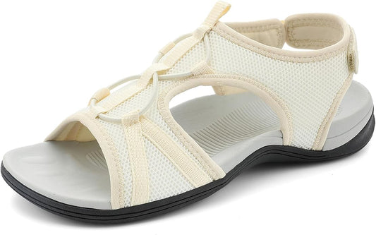 UBFEN Womens Hiking Sandals Comfortable Walking Sandals Summer Sport Breathable Arch Support