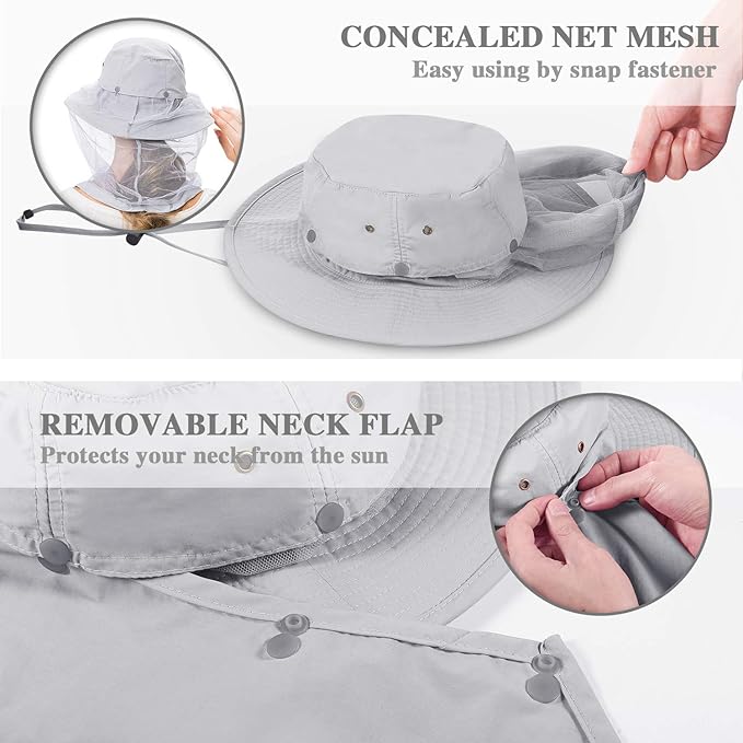 Palmyth Head Net Hat, Sun Hat Safari Hat