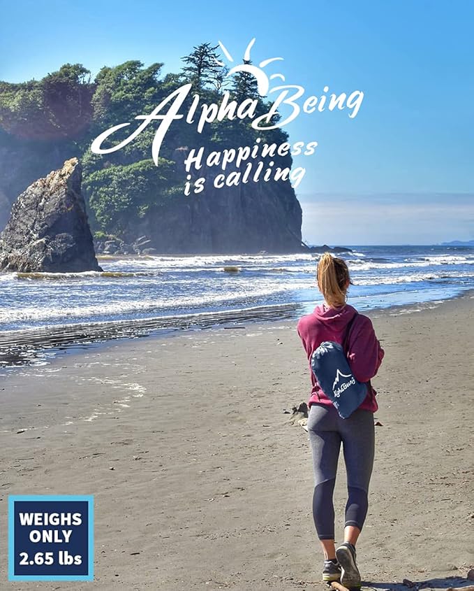 AlphaBeing Inflatable Lounger Beach Chair Accessories, Air Sofa Hammock Inflatable Couch for Camping Backyard Lakeside with Compression Sacks, Ideal Outdoor Gifts for Adults