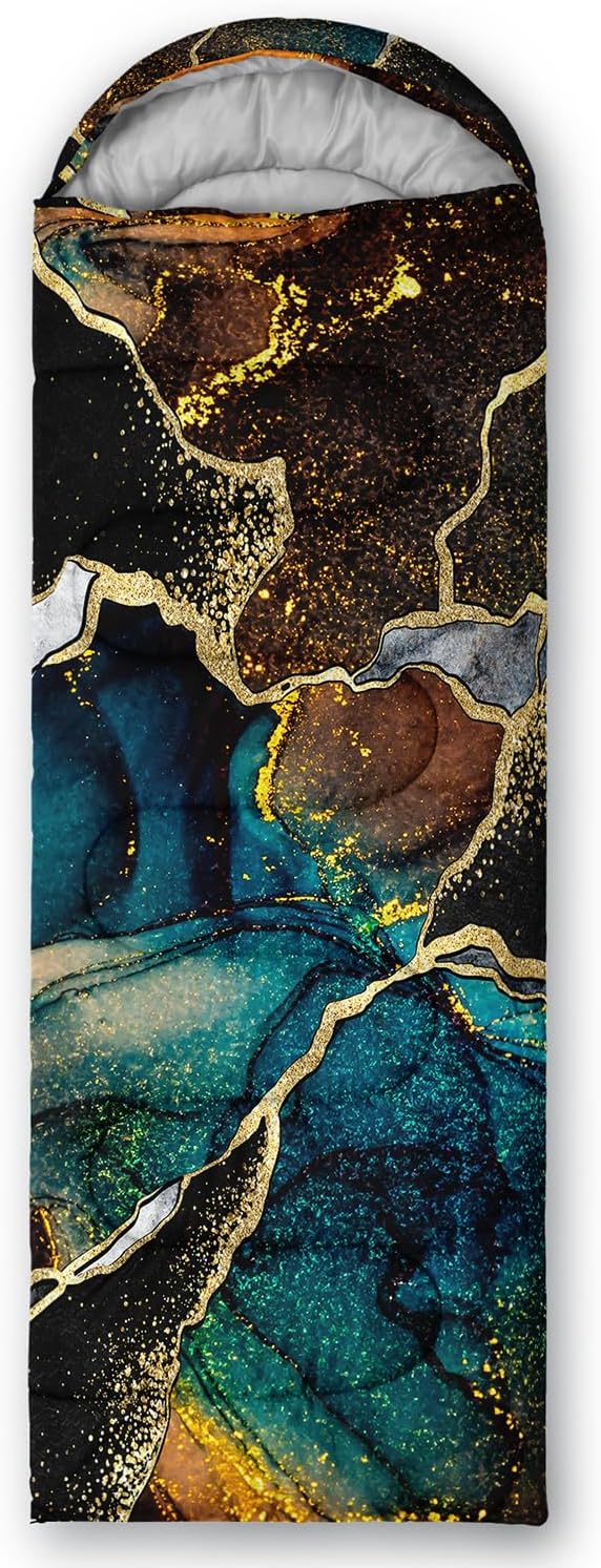 Sleeping Bags for Adults and Kids Backpacking Camping Sleeping Bags for Girls and Boys Lightweight Waterproof Cold/Warm 3-Season