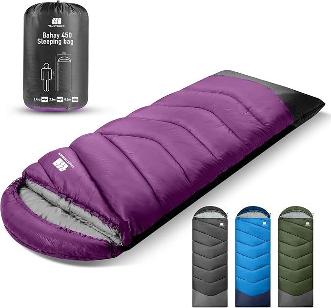 Sleeping Bags for Adults Cold Weather,Portable, Waterproof,Lightweight Sleeping Bag for Tall Girls Boys with Compression Sack for Warm Camping, Hiking, Outdoor & Indoor