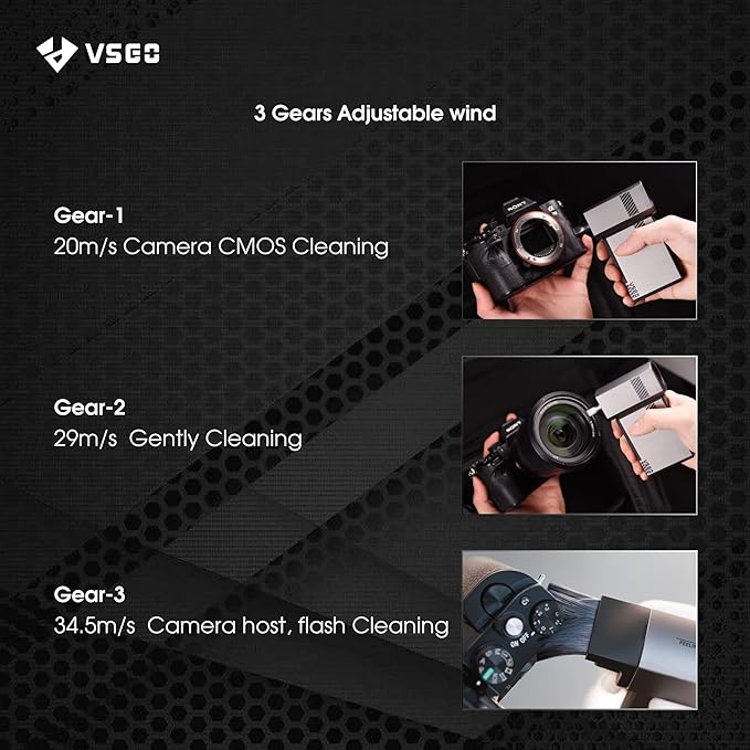 Portable Palm Turbo Air Duster 100000RPM, Cordless Aluminum Mini Blower with 3-Speed Adjustable Power, Fast Charging Compressed Air Cleaner for Camera Lens, Computer, Keyboard, Outdoor,Car and Home