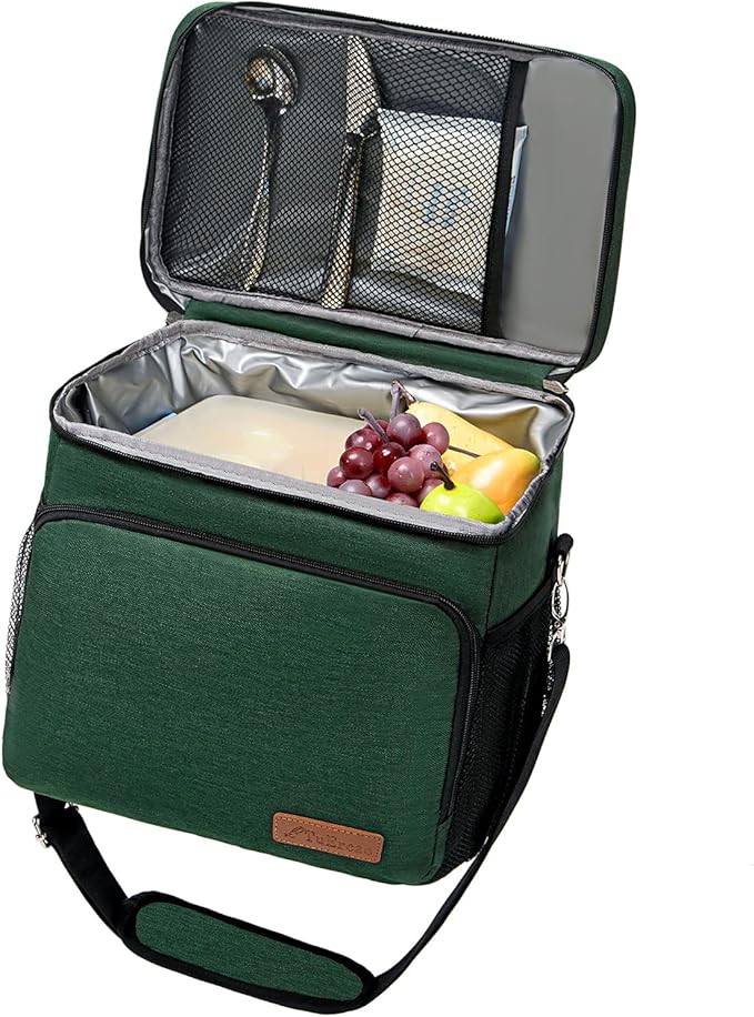TuErcao Insulated Cooler Bag 6/24 Can Collapsible Leakproof Soft Sided Cooler for Car, Portable Foldable Small Ice Chest for Beach Camping Picnic Travel, 5/15qt Lunch Box for Men Work