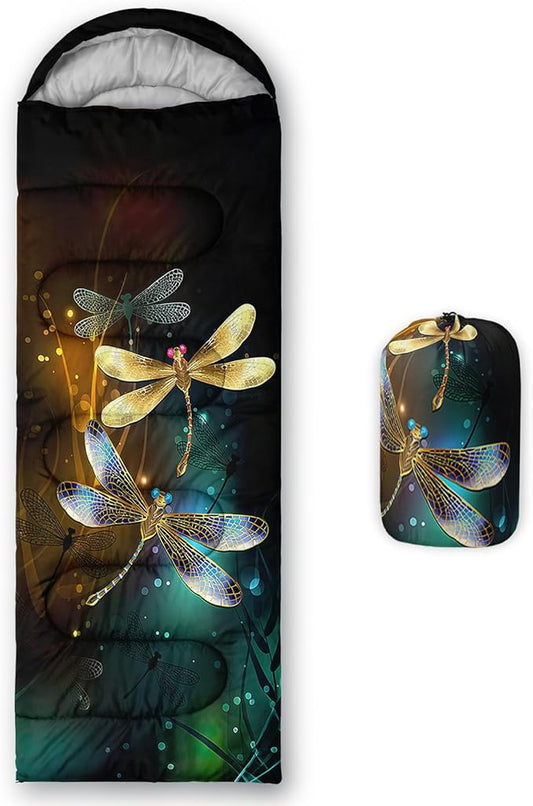 AILONEN Pink Lovely Rabbit Sleeping Bag for Girls Kids Adults,Warm and Cool Weather,Lightweight,Waterproof Backpacking,Cartoon Flowers Printed Bunny Sleeping Bag for Camping