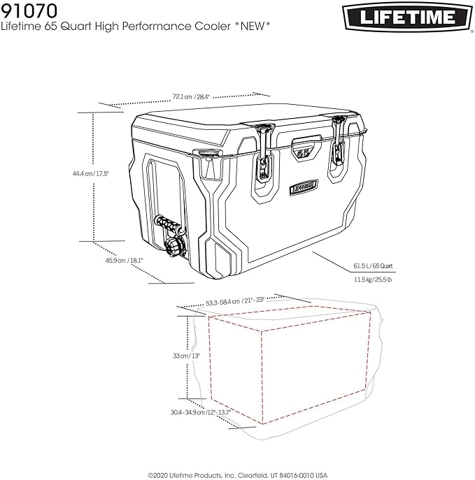 Lifetime Hard Cooler, High Performance Ice Chest