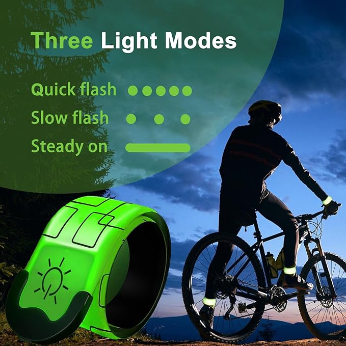 LED Armband for Running,USB Rechargeable Safety Light for Runners,High Visibility Light Up Band Reflective LED Bracelet for Night Walking Jogging Cycling Running Gear