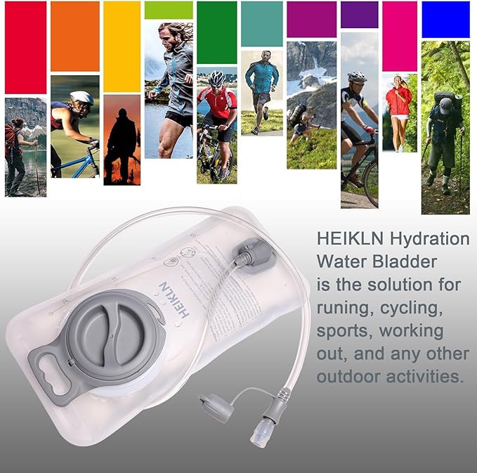 Hydration Bladder 1.5L-2L-3L,Leak Proof Water Reservoir, BPA Free Military Water Storage Bladder Bag Hydration Pack Replacement Easy Clean for Bicycling Hiking Camping Hunting Running