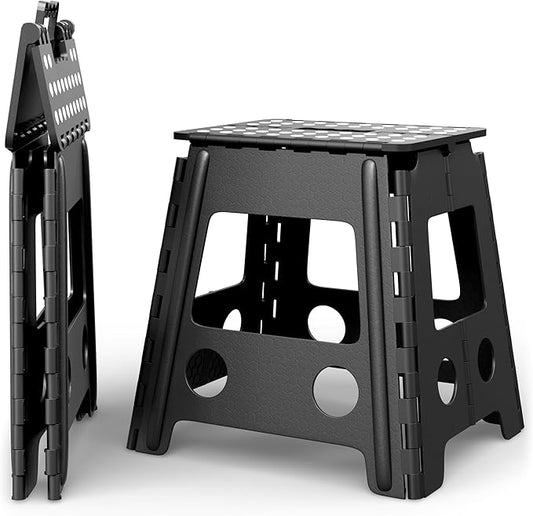 Versatile Folding Step Stool 15.7 in - Foldable Step Stool for Kids, Home, Camping, and Office - Lightweight, Sturdy, and Portable Foldable Stool, for Outdoors and Indoor Fun MOJO VENTURES