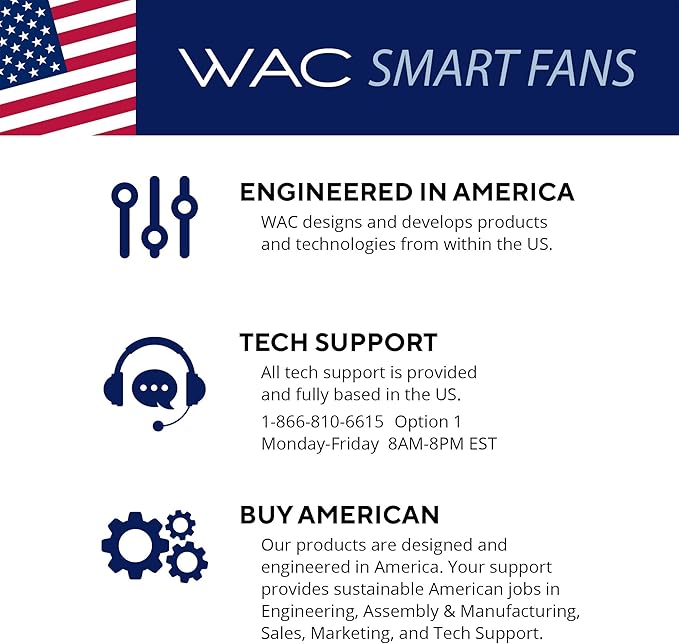 WAC Smart Fans Swirl Indoor and Outdoor 3-Blade Smart Home Ceiling Fan 54in Matte Black Koa with 3000K LED Light Kit and Remote Control works with Alexa and iOS or Android App