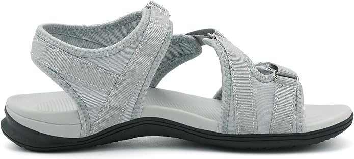 UBFEN Womens Hiking Comfortable Sport Walking Sandals Outdoor Athletic Water Sandals with Three Adjustable Straps