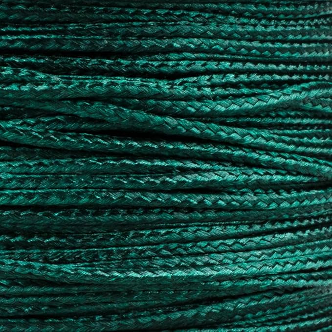 Paracord Planet Micro Paracord – Thin Braided Cord for Crafting, Fishing, and DIY Projects in 125 ft Spools – Dark Green