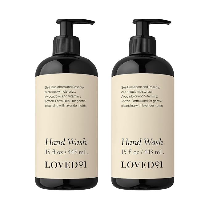 Hand Wash, John Legend Skincare, Liquid Hand Soap, Gentle & Hydrating, Cruelty-Free, Formulated with Nourishing Oils & Soft Lavender, 2-Pack (15 oz each)