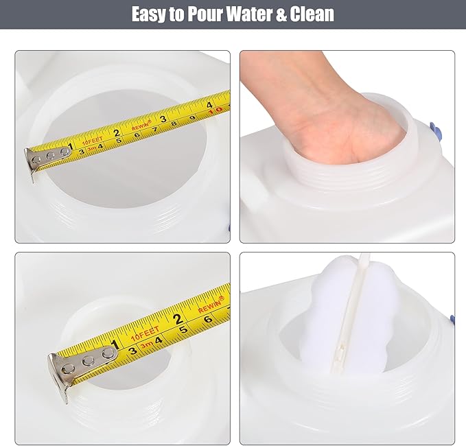 RedSwing 3 Pack 4 Gallon/15L Portable Water Container with Spigot, Water Storage Carrier for Camping Outdoor Hiking, BPA Free