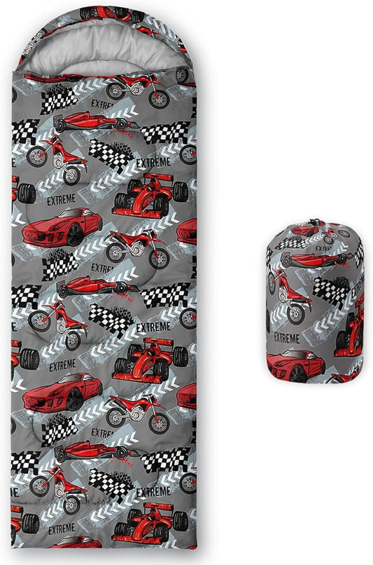 QOOMO Camping Sleeping Bags,3 Season Warm & Cool Weather,Lightweight,Waterproof Sleeping Bags for Adults & Kids,Traveling,and Outdoors,Camping Gear Equipment