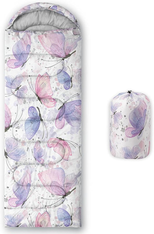 Kids Sleeping Bag for Boys Girls,3D Basketball Print-Lightweight Warm Portable Outdoor Indoor-Waterproof Cold Weather Resistant Sleeping Bag for Camping Hiking