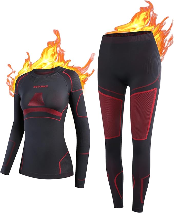 NOOYME Thermal Underwear Base Layer for Women, Long Johns for Cold Weather