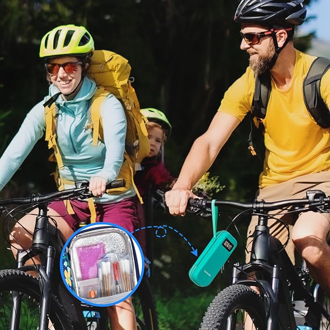 YOUSHARES TSA Approved Ice Packs for Insulin Cooler Travel Case - Travel Ice Packs for Medications, Reusable Small Freezer Packs for Insulin Travel Case (4 Pcs, Purple)