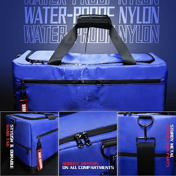 Sneaker Bag for Travel/Sneakerhead gift/Outdoor Sports Bag/Gym Bag /, A Multi-functional Travel Duffel Bag with 3 Adjustable Dividers, & Shoulder Strap,Made of Nylon, by Krone Kalpasmos-classic