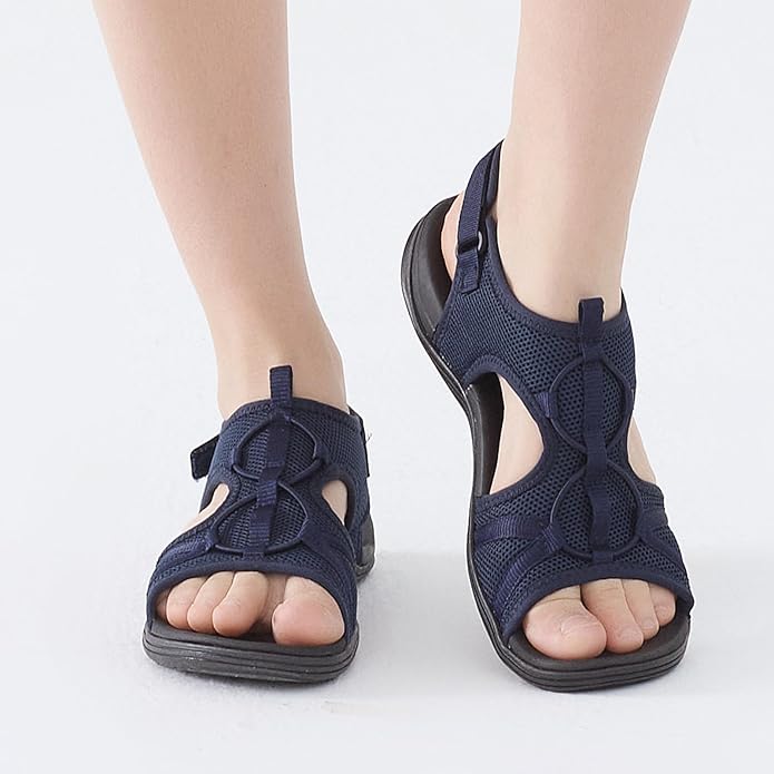 UBFEN Womens Hiking Sandals Comfortable Walking Sandals Summer Sport Breathable Arch Support