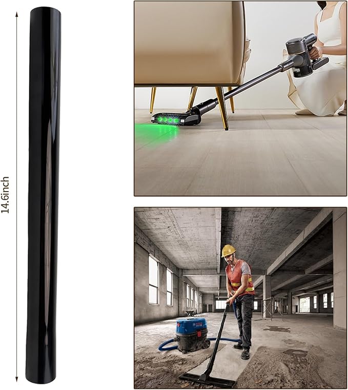 16-Piece 1 1/4 Inch Shop Vac Attachments Cleaning Kit With Vacuum Extension Wand/Dryer Lint Vac Attachment/Flexible Crevice Tool (Hose Adapters for 1 1/4" to 2 1/2"Hoses)