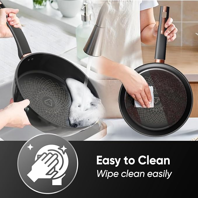 Saucepan for Cooking (FRY PAN (Titanium), 10 inch)