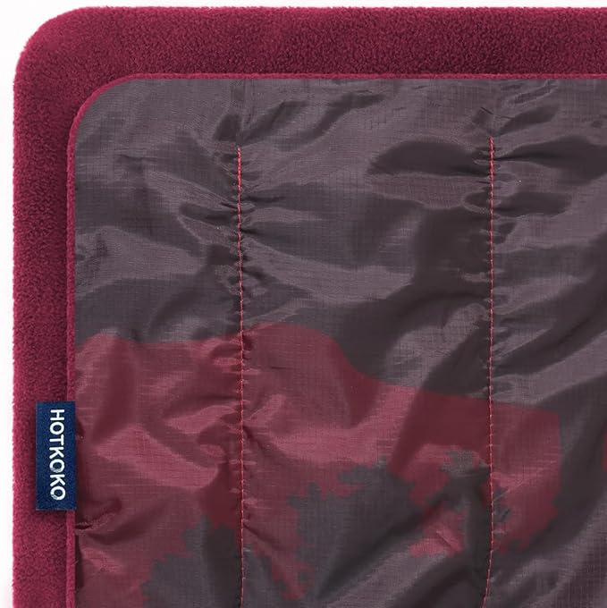 Waterproof Stadium Blanket, Fleece Camping Blanket Soft Warm Wearable Camp Blanket for Outdoor Camping, Picnic, Stadium, Sports, Beach, Car