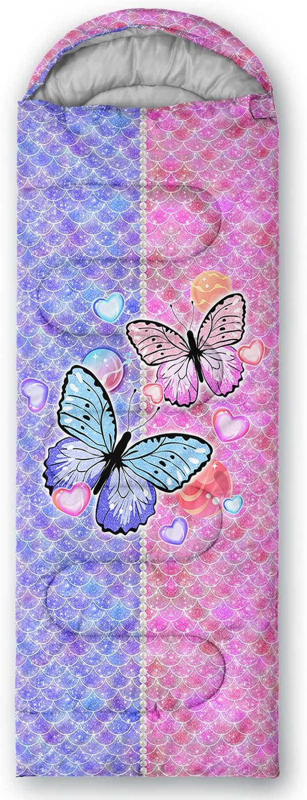 QOOMO Camping Sleeping Bags,3 Season Warm & Cool Weather,Lightweight,Waterproof Sleeping Bags for Adults & Kids,Traveling,and Outdoors,Camping Gear Equipment