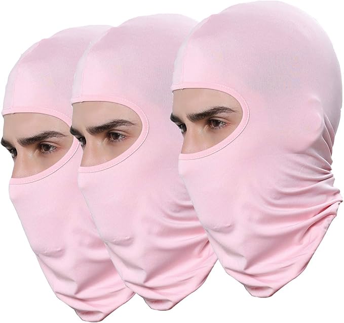 Pack of 3 Ski Mask Bandana Face Hat for Outdoor Airsoft Motorcycle Hood Helmet Balaclavas Headwear