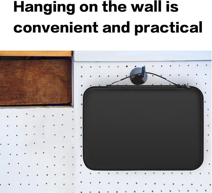 Battery Organizer Storage Case with Tester, Batteries Holder Box Carrying Container Bag, Garage Vault Organization Holds 162+ Battery Variety Pack AA AAA AAAA C D 9V 3V Lithium(No Batteries) (Black)